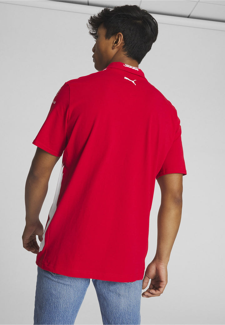 Scuderia Ferrari x Joshua Vides Las Vegas GP Men's Polo - Red