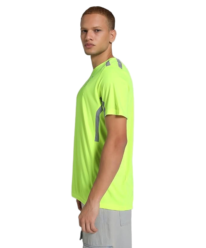 Scuderia Ferrari Runners High Visibility T-Shirt With Ventilated Reflective Tapes - Yellow 