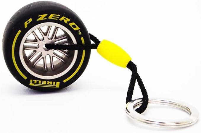 Pirelli P Zero® Soft Tire with Rim Keychain - Yellow