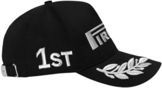 Gorra Pirelli F1™ Podium 1st Place Silver Edition Adulto - Negro