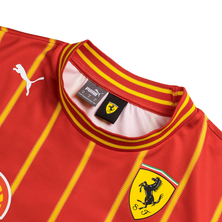 Camiseta de fútbol masculina Puma Scuderia Ferrari 2024 - Rojo quemado - Charles Leclerc/Carlos Sainz