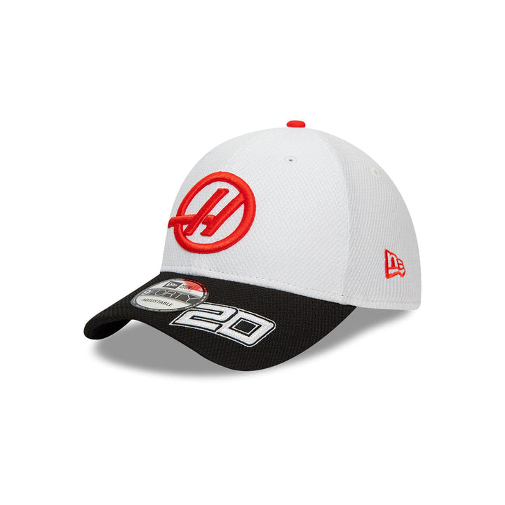 2024 Haas F1 Team Kevin Magnussen Men's 9FORTY Cap White