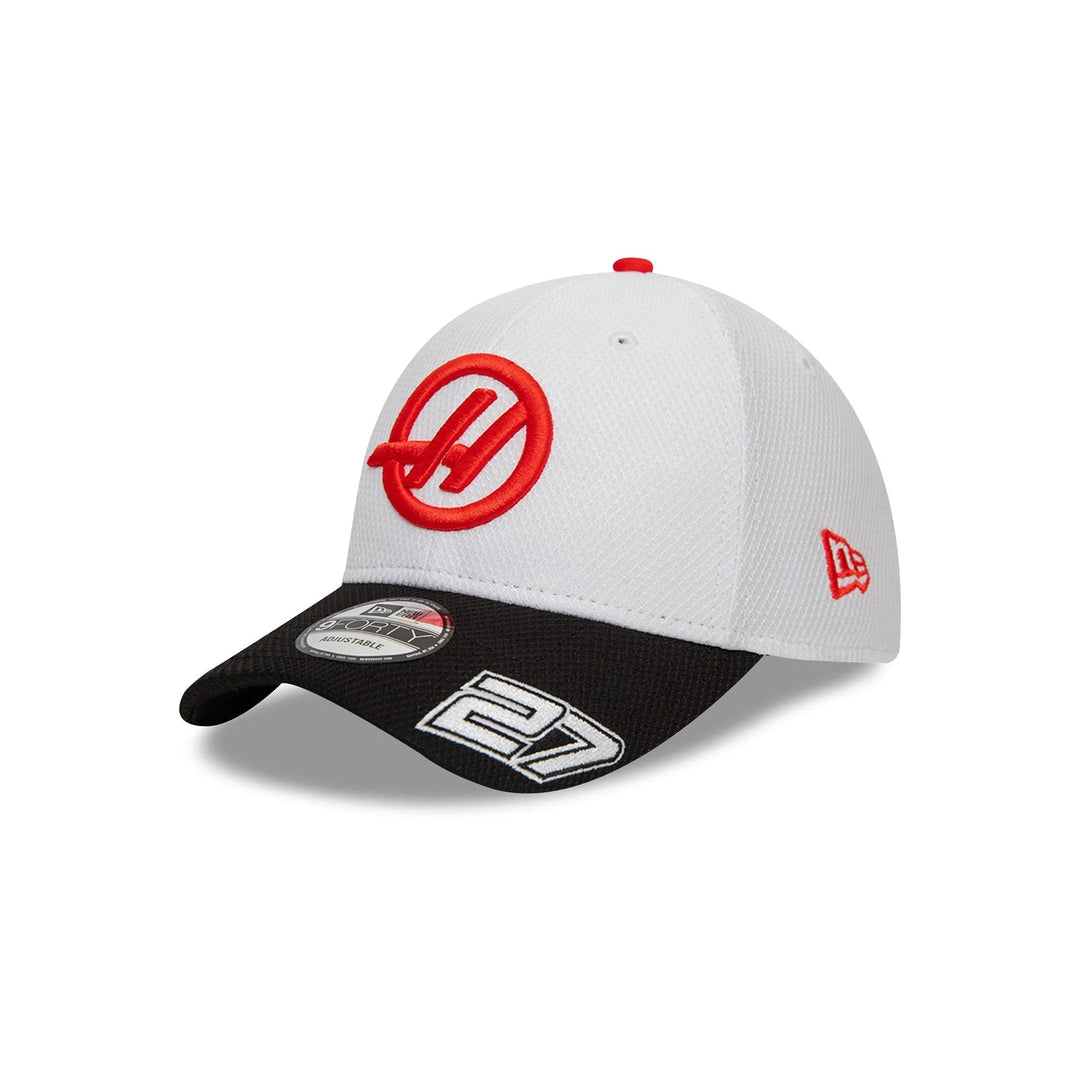 2024 Haas Racing F1 Team New Era 9Forty Nico Hulkenburg Team Men's Baseball Hat - White