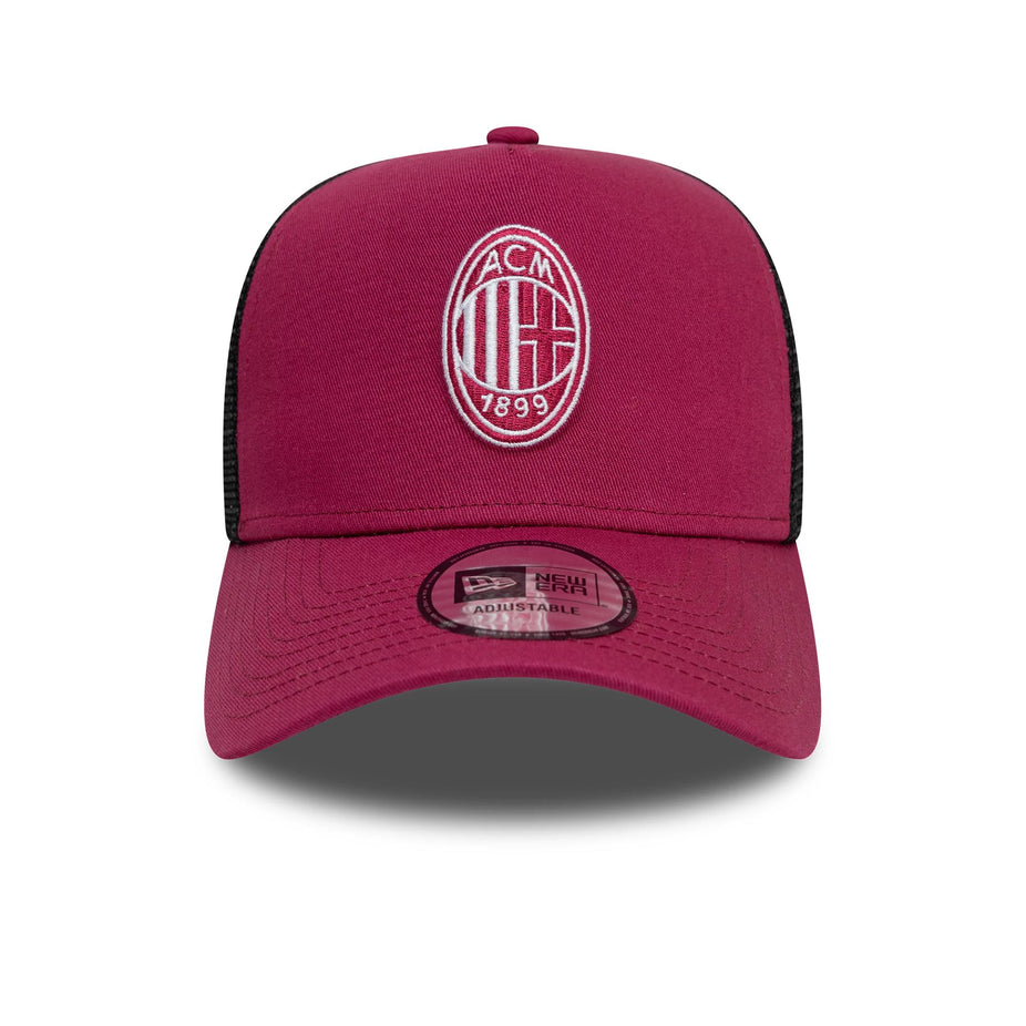 2025 AC Milan Seasonal 9FORTY A-Frame Trucker Adult Cap - Dark Red