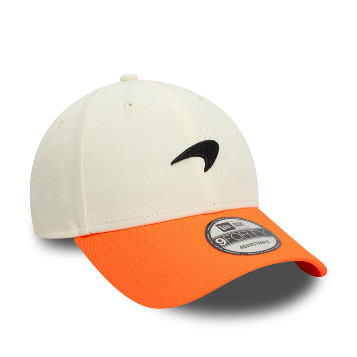 McLaren F1™ Team New Era Unisex Contrast Visor 9Forty - Open White Hat