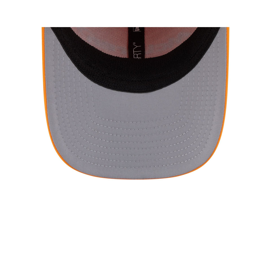 2025 McLaren F1™ Team 39Thirty Stretch Fit Rope Baseball Men's Cap - Orange Papaya and Grey Underpeak