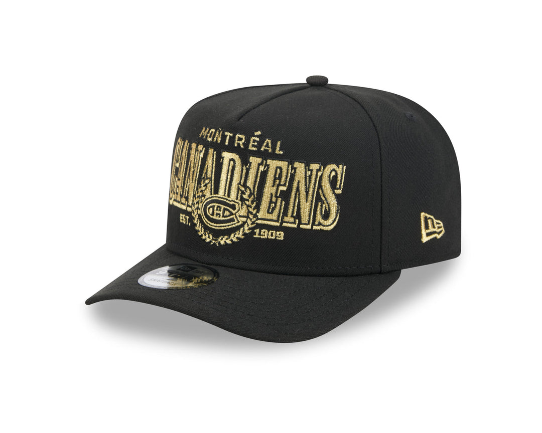 Montreal Canadiens NHL® 9FIFTY Laurel Adults Snapback Cap - Black and Gold