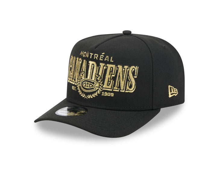 Montreal Canadiens NHL® 9FIFTY Laurel Adults Snapback Cap - Black and Gold