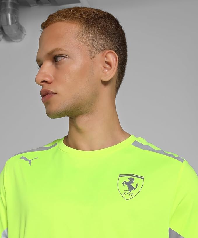 2025 Puma Scuderia Ferrari F1 Team Ultra-Cool  Ultra-Breathable T-Shirt - Yellow Alert