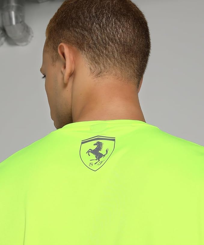 2025 Scuderia Ferrari F1™ Team Set Up Men's T-shirt - Yellow Alert