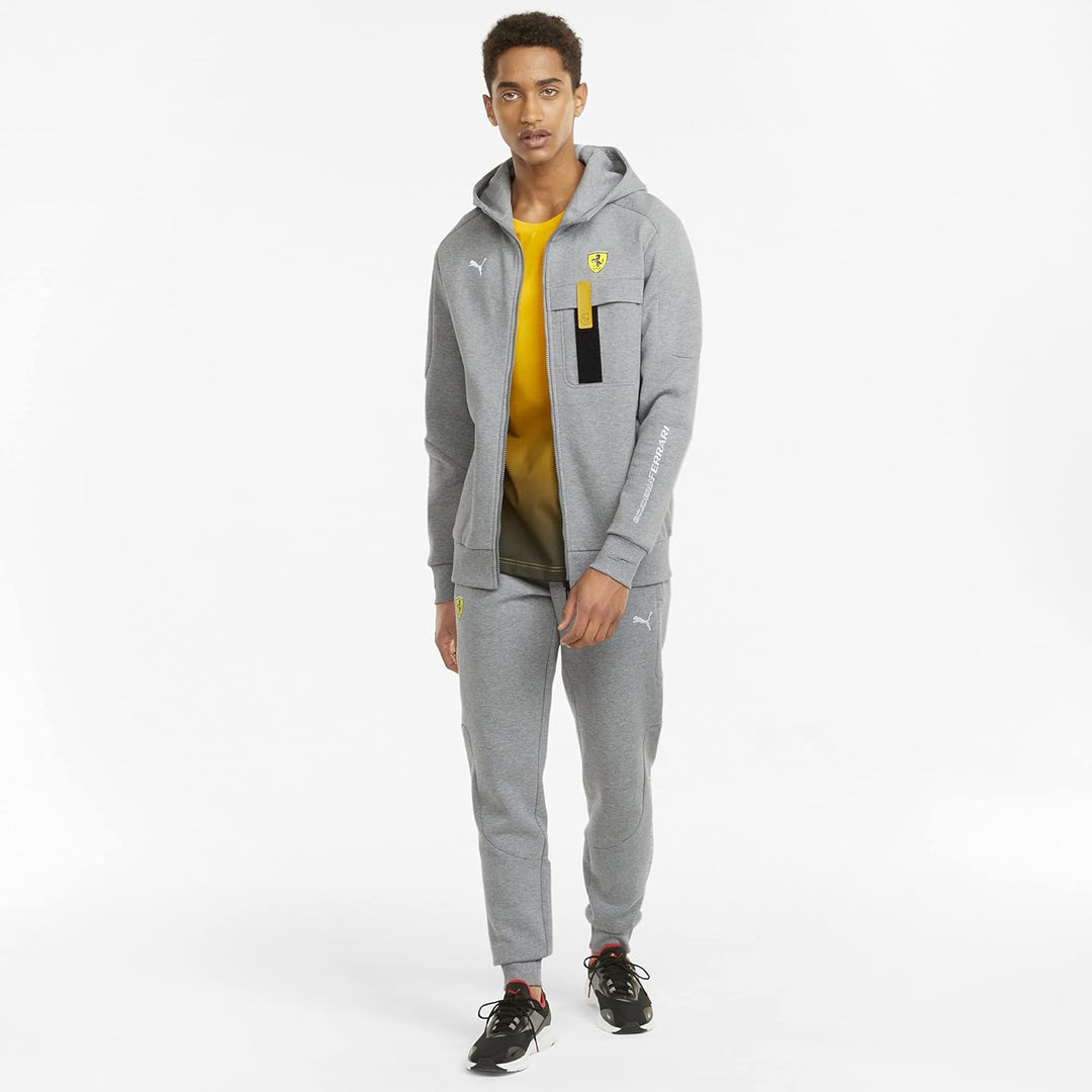 Puma Scuderia Ferrari F1™ Men's Full-Zip Sweat Hooded Jacket - Grey