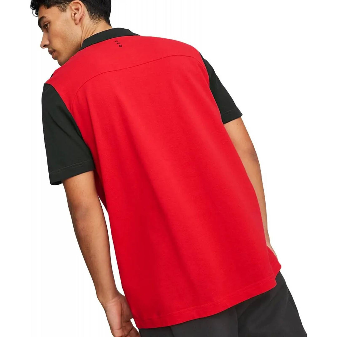 Scuderia Ferrari Race Short Sleeve Men's Polo Golf Shirt - Red