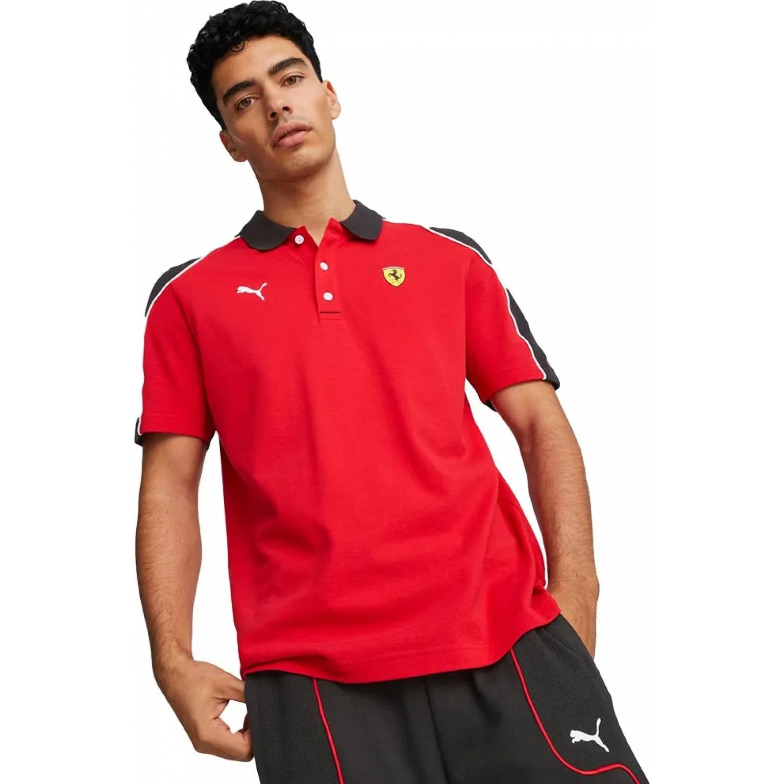 Puma Scuderia Ferrari Race Men s Polo Red