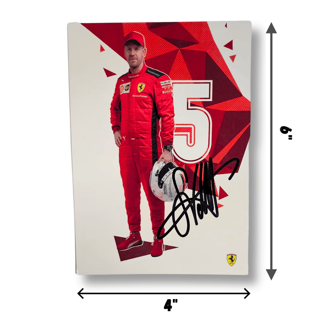 Sebastian Vettel signed 2020 Scuderia Ferrari Driver Card