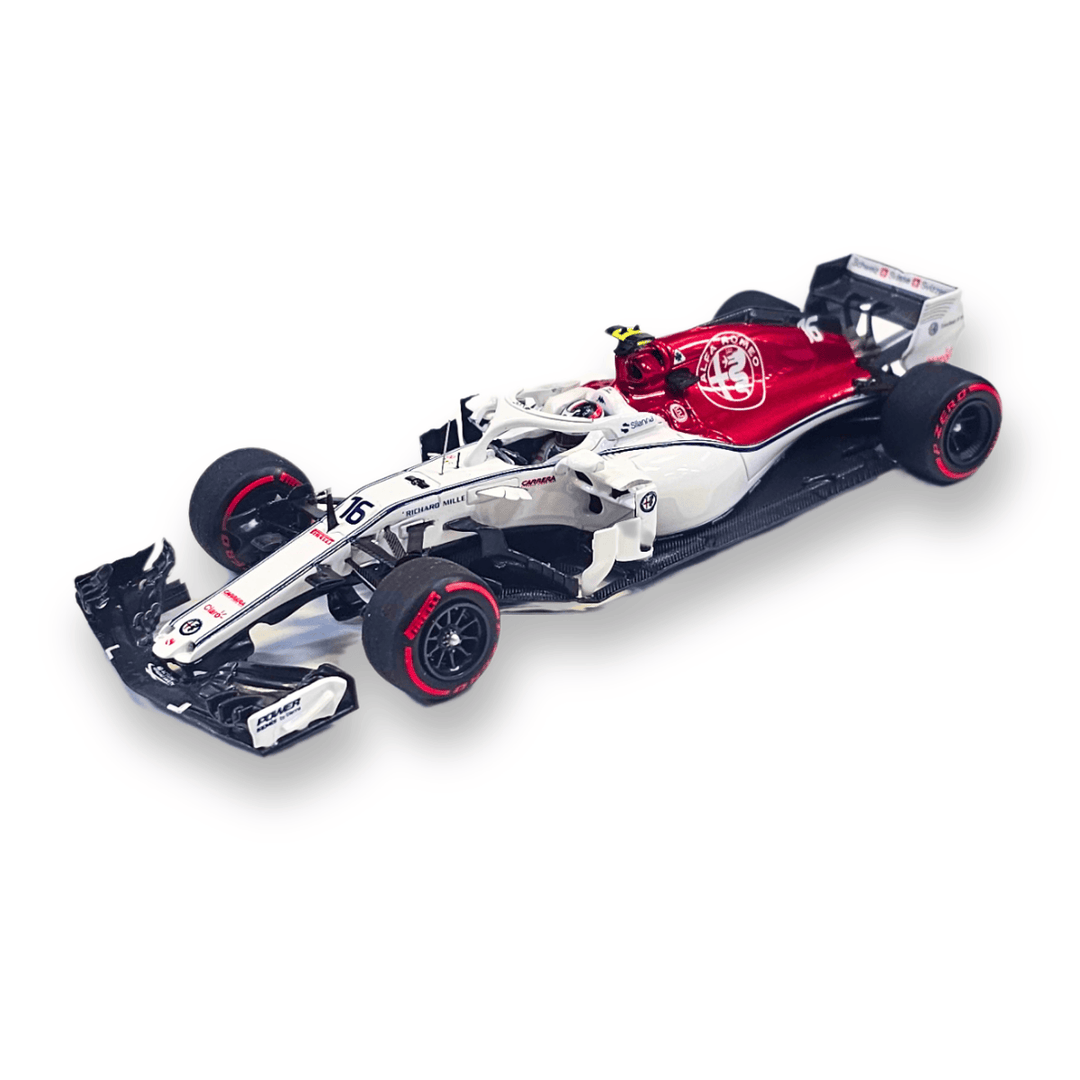 Minichamps Alfa Romeo F1 Charles Leclerc 2018 modelo a escala 1 43 FANABOX