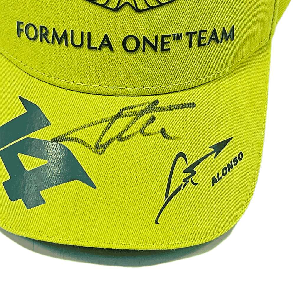 Fernando Alonso Signed Men's Cap - Lime Green