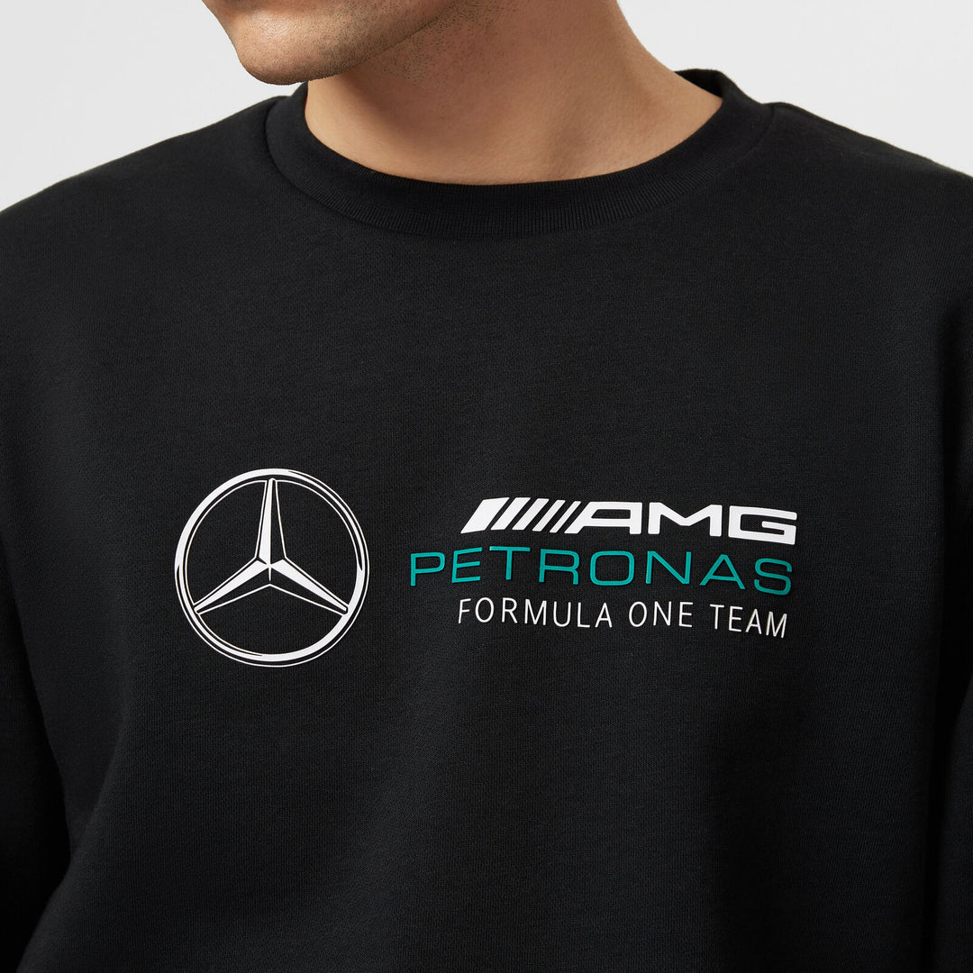 Mercedes AMG Petronas F1™ Mens Crew Black Men's Sweatshirt - Black