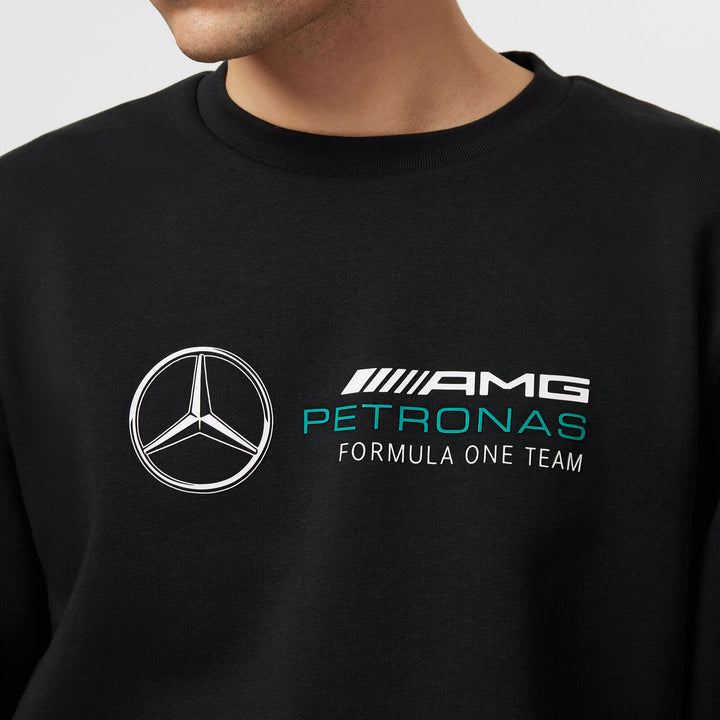 Mercedes AMG Petronas F1™ Mens Crew Black Men's Sweatshirt - Black