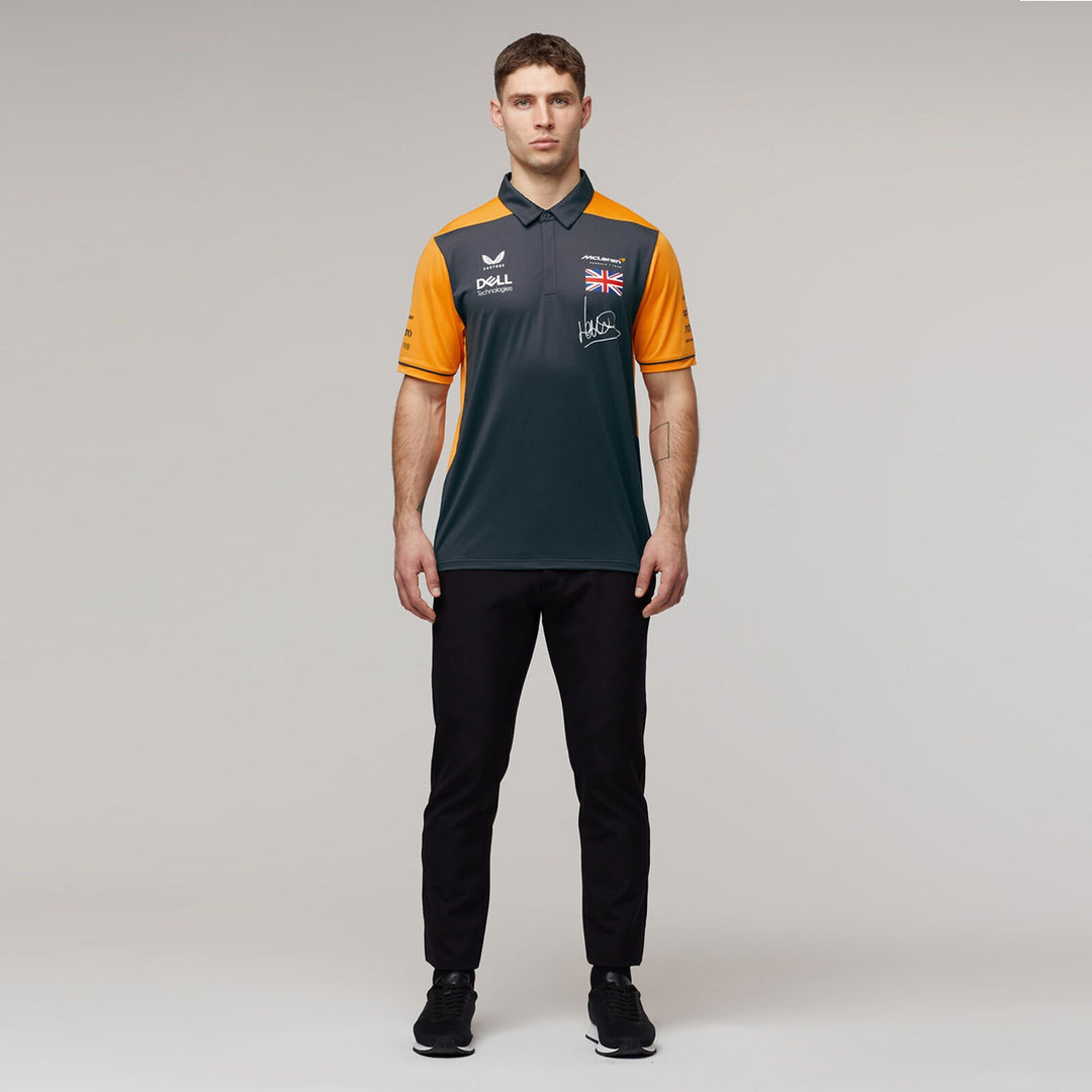 McLaren F1™ Team Lando Norris Driver Men's Polo Shirt - Phantom Grey