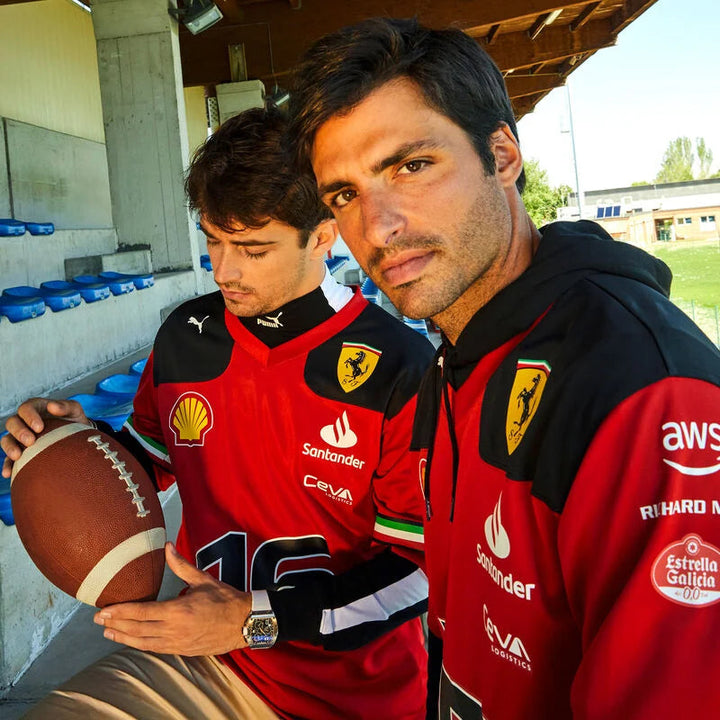 2024 Puma Scuderia Ferrari Men's Football Jersey - Red -  Charles Leclerc/Carlos Sainz