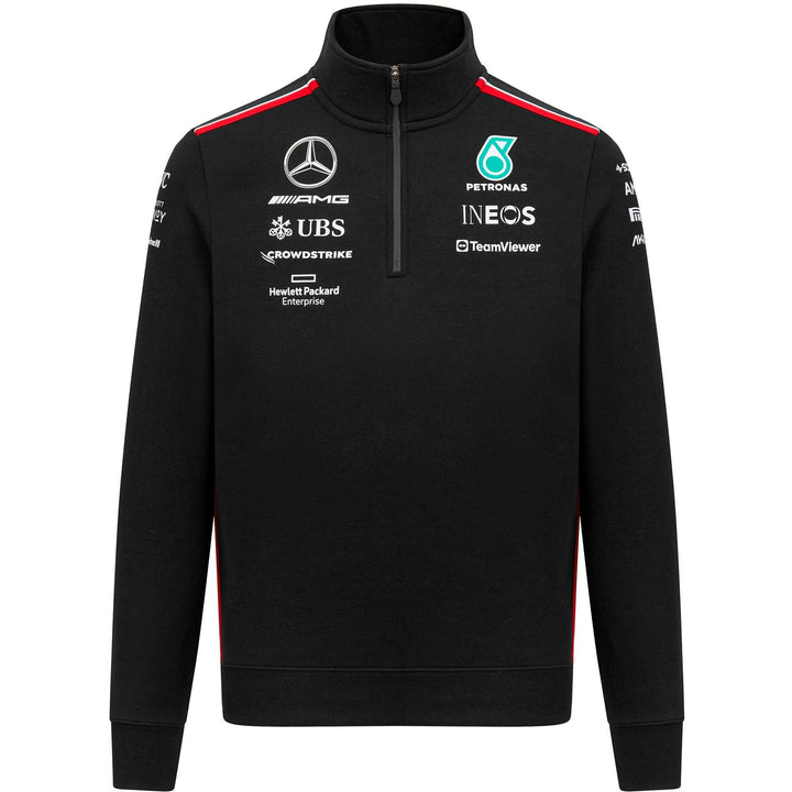Sweat-shirt 1/4 zippé Mercedes AMG Petronas Motorsport F1™ Team 2023 - Hommes - Noir