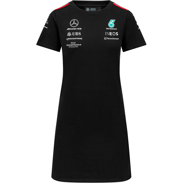 Mercedes AMG Petronas F1  Team 2023 Women's Team T-shirt Dress Black