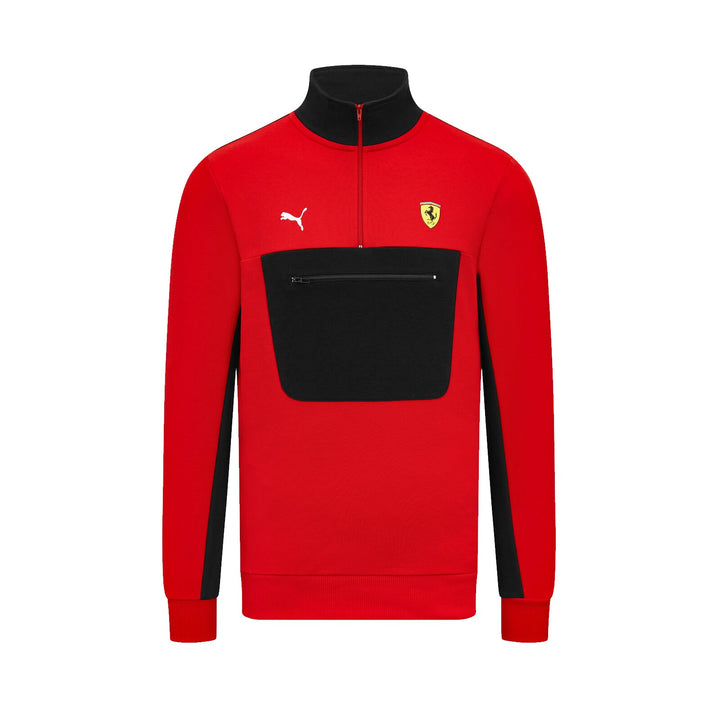 Sweat-shirt demi-zippé Fanwear Scuderia Ferrari F1™ 2023 Adulte - Rouge