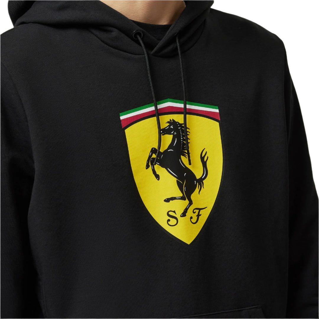 Scuderia Ferrari F1™ Team Big Shield Mens Hooded Sweatshirt- Red/Black