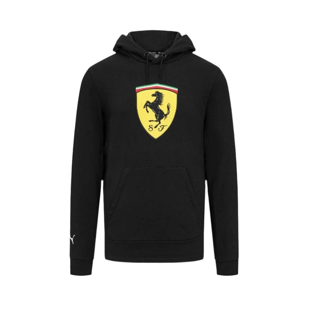 Scuderia Ferrari F1™ Team Big Shield Mens Hooded Sweatshirt- Red/Black