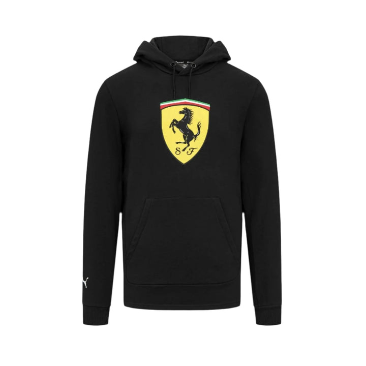 Scuderia Ferrari F1™ Team Big Shield Mens Hooded Sweatshirt- Red/Black