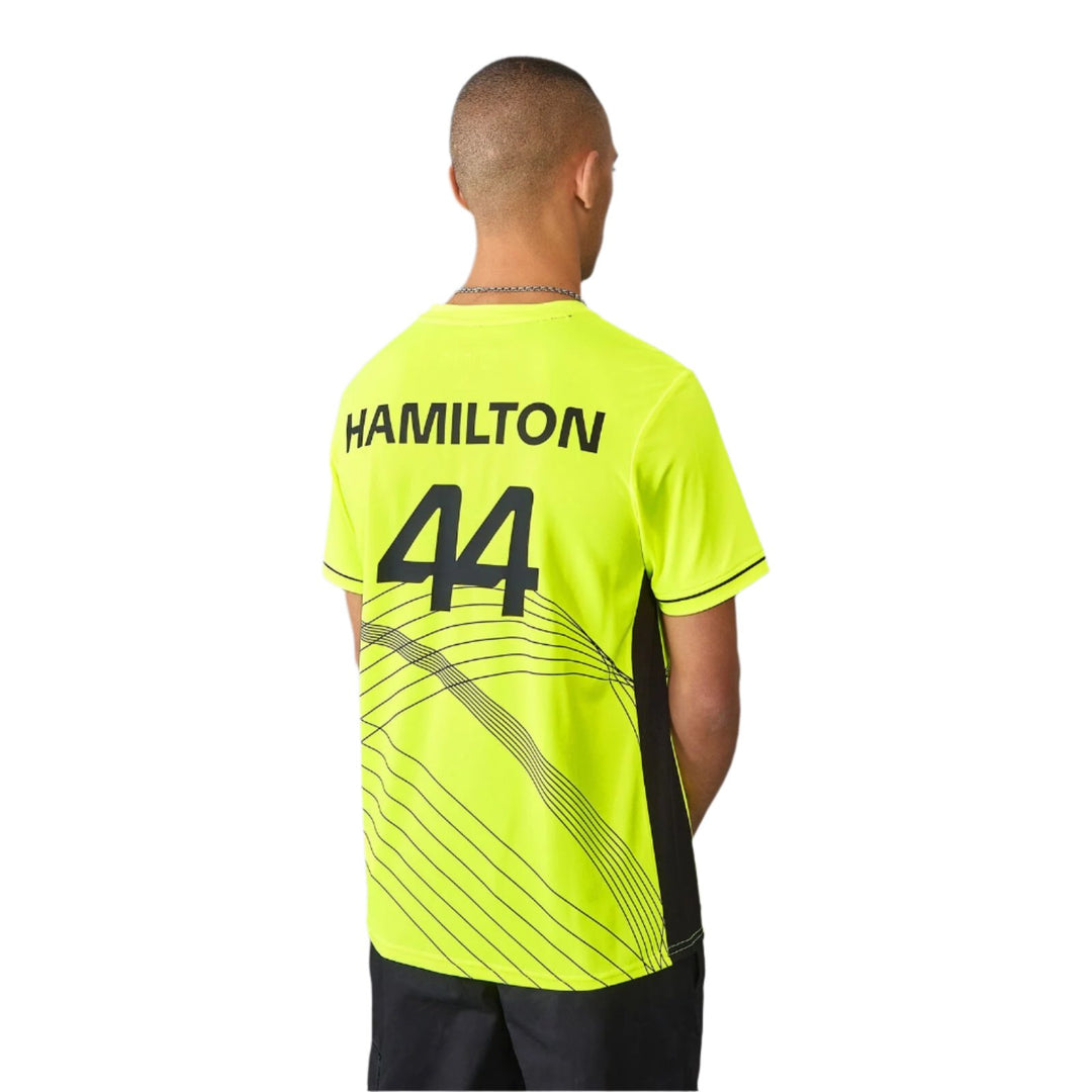 Mercedes AMG F1™ Team Lewis Hamilton Men's Sportswear T-shirt - Neon Yellow