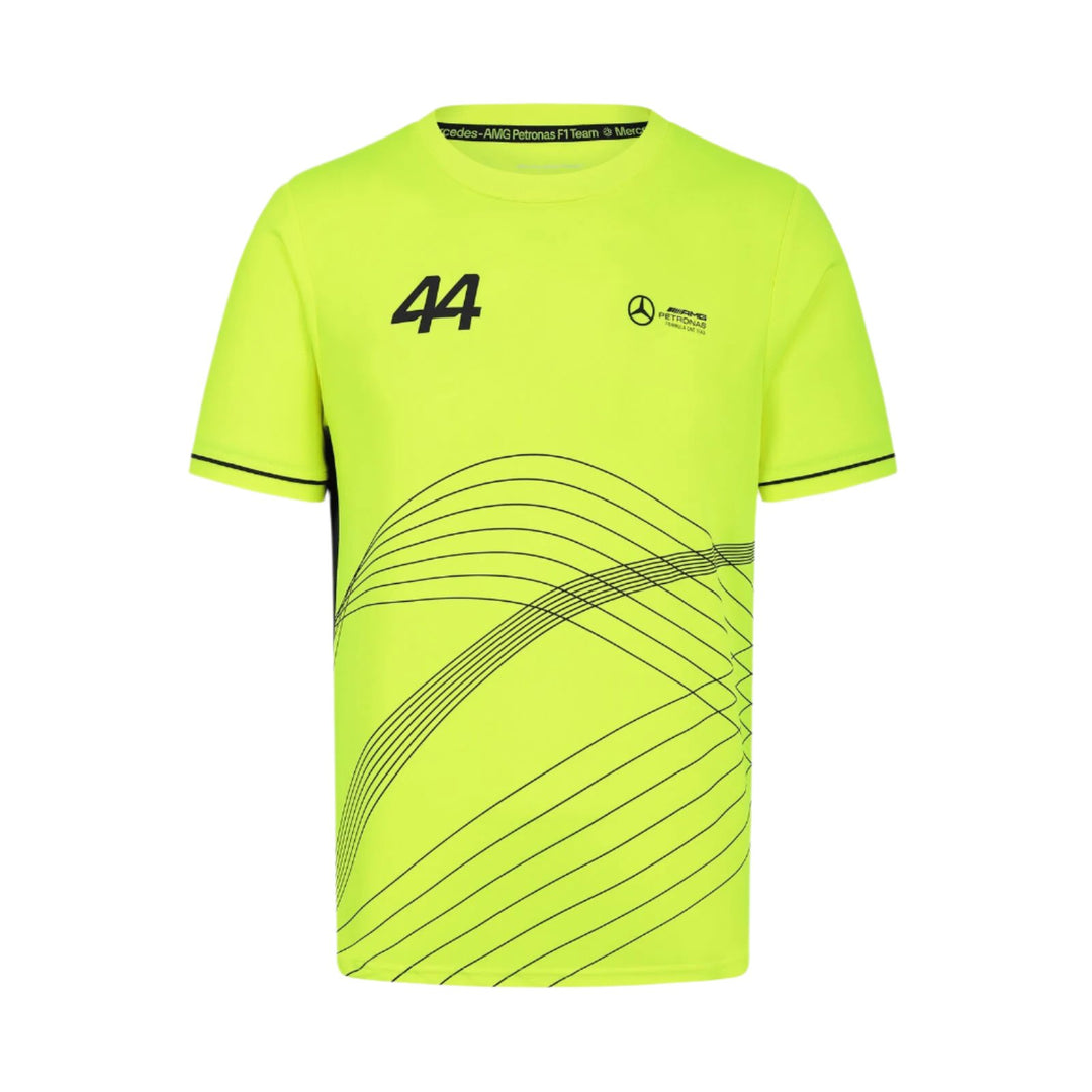 Mercedes AMG F1™ Team Lewis Hamilton Men's Sportswear T-shirt - Neon Yellow