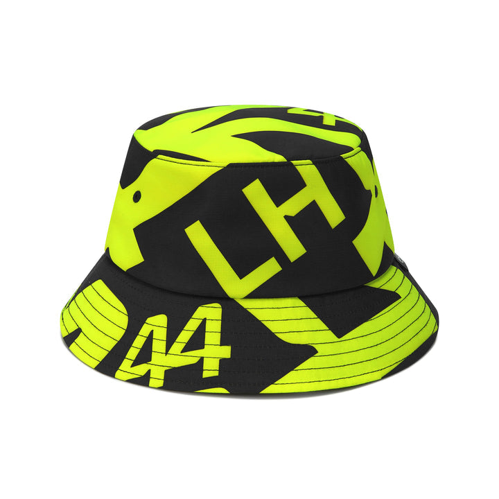 2024 Mercedes AMG F1™ Team Lewis Hamilton Adult Bucket Hat - Neon Yellow and Black