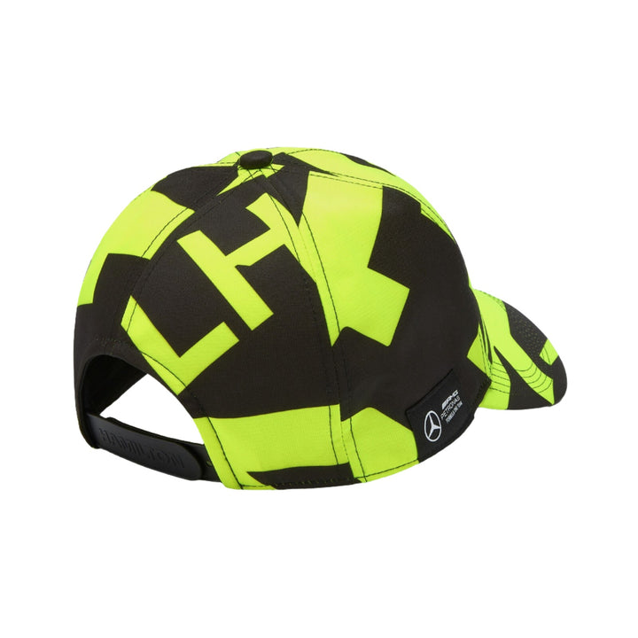 2024 Mercedes AMG F1™ Team Lewis Hamilton Adult Driver Cap - Neon Yellow and Black