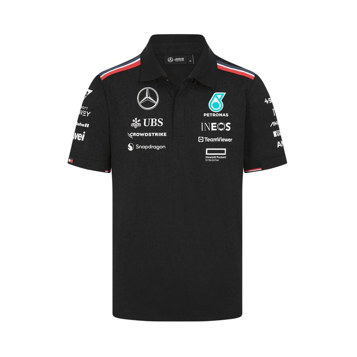 2024 Mercedes AMG F1™ Men's Team Polo - White/Black