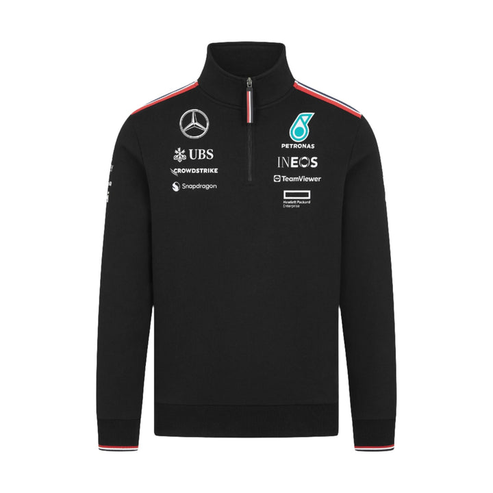 2024 Mercedes AMG F1™ Team 1/4 Zip Men's Sweatshirt - Black