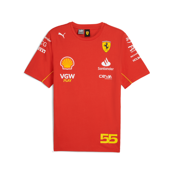 Camiseta Scuderia Ferrari F1™ Carlos Sainz 2024 - Hombre - Roja