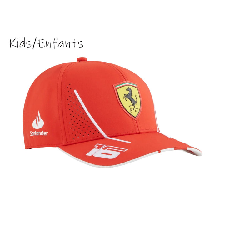 2024 Scuderia Ferrari Formula 1™ Charles Leclerc KIDS Baseball Cap - Red