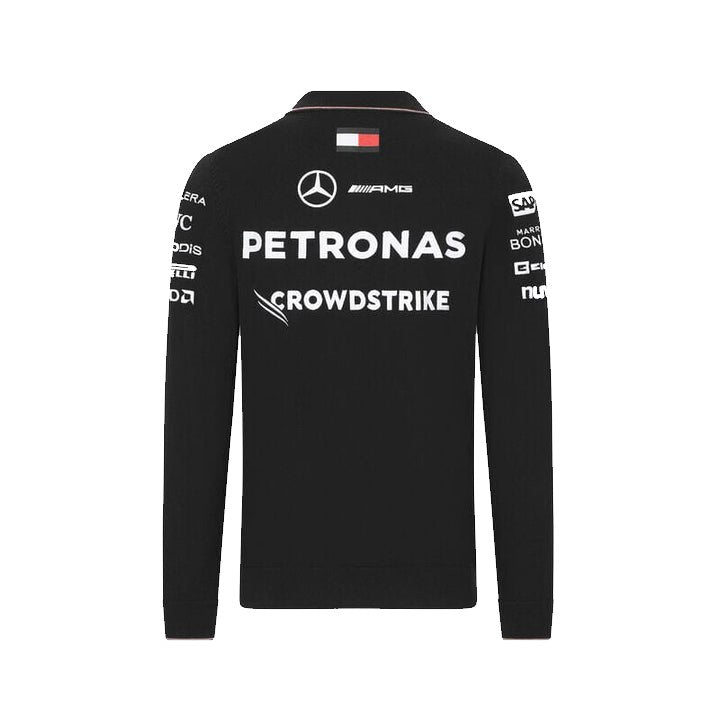 Polo de manga larga de punto Mercedes AMG Petronas F1™ Team Hombre - Negro 