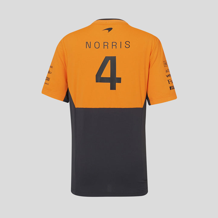 Camiseta McLaren F1™ Team Lando Norris Réplica Niño - Papaya/Gris oscuro 