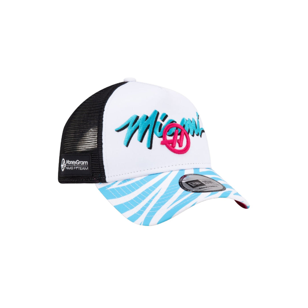 2024 Haas F1 Team Miami GP Men's New Era Adjustable Hat White 