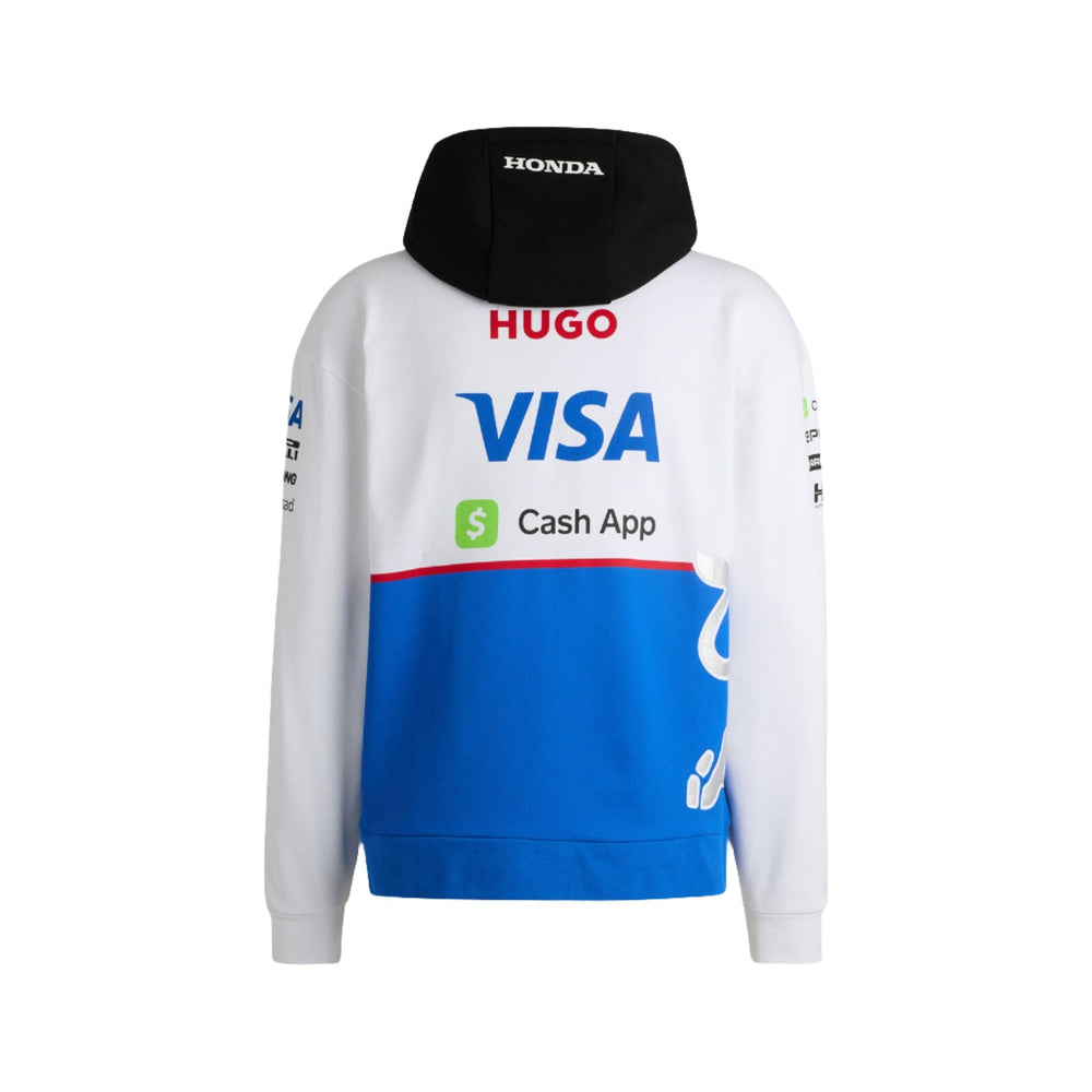 Visa Cash App RB 2024 Team Zip Men's Hoodie - White