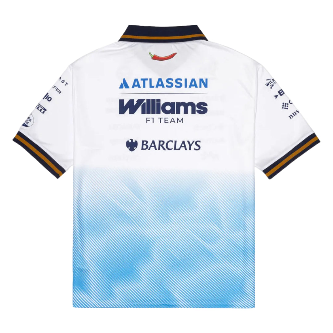 2026 Atlassian Williams Racing F1™ Team Madrid GP Collar Top Polo - White