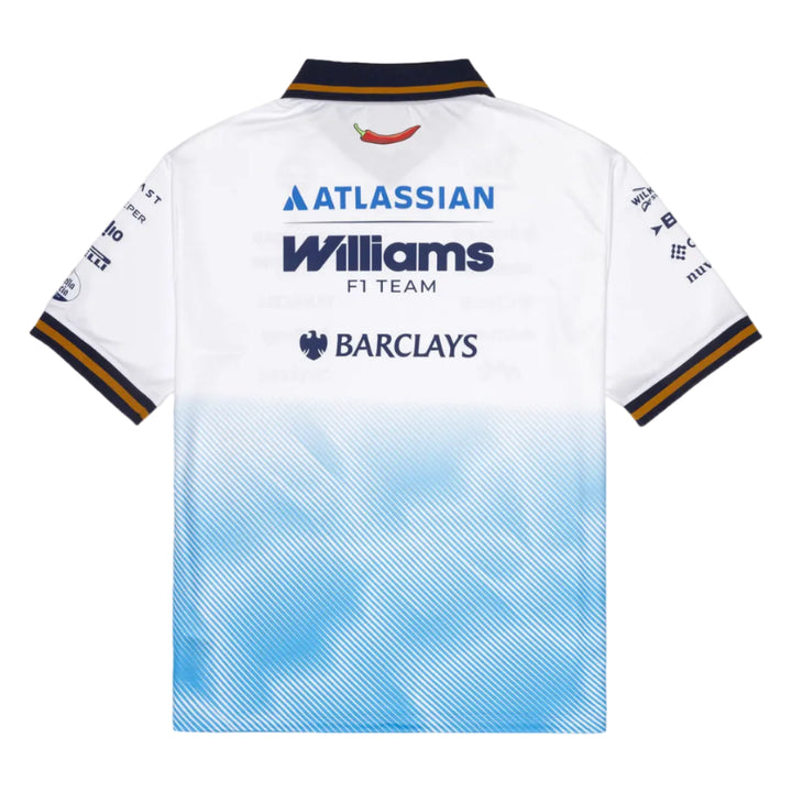2026 Atlassian Williams Racing F1™ Team Madrid GP Collar Top Polo - White