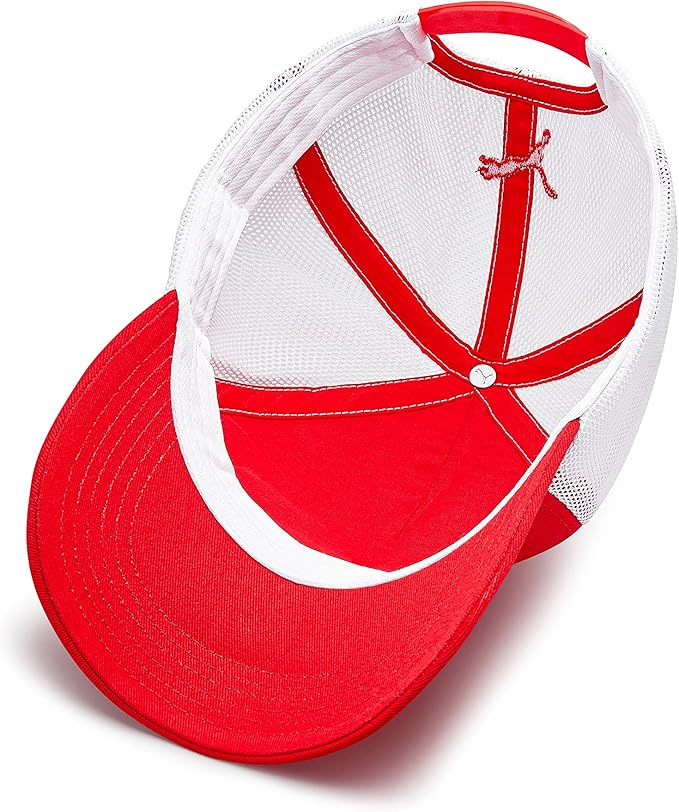 Scuderia Ferrari Official PUMA Trucker Baseball Cap Red Unisex - Red