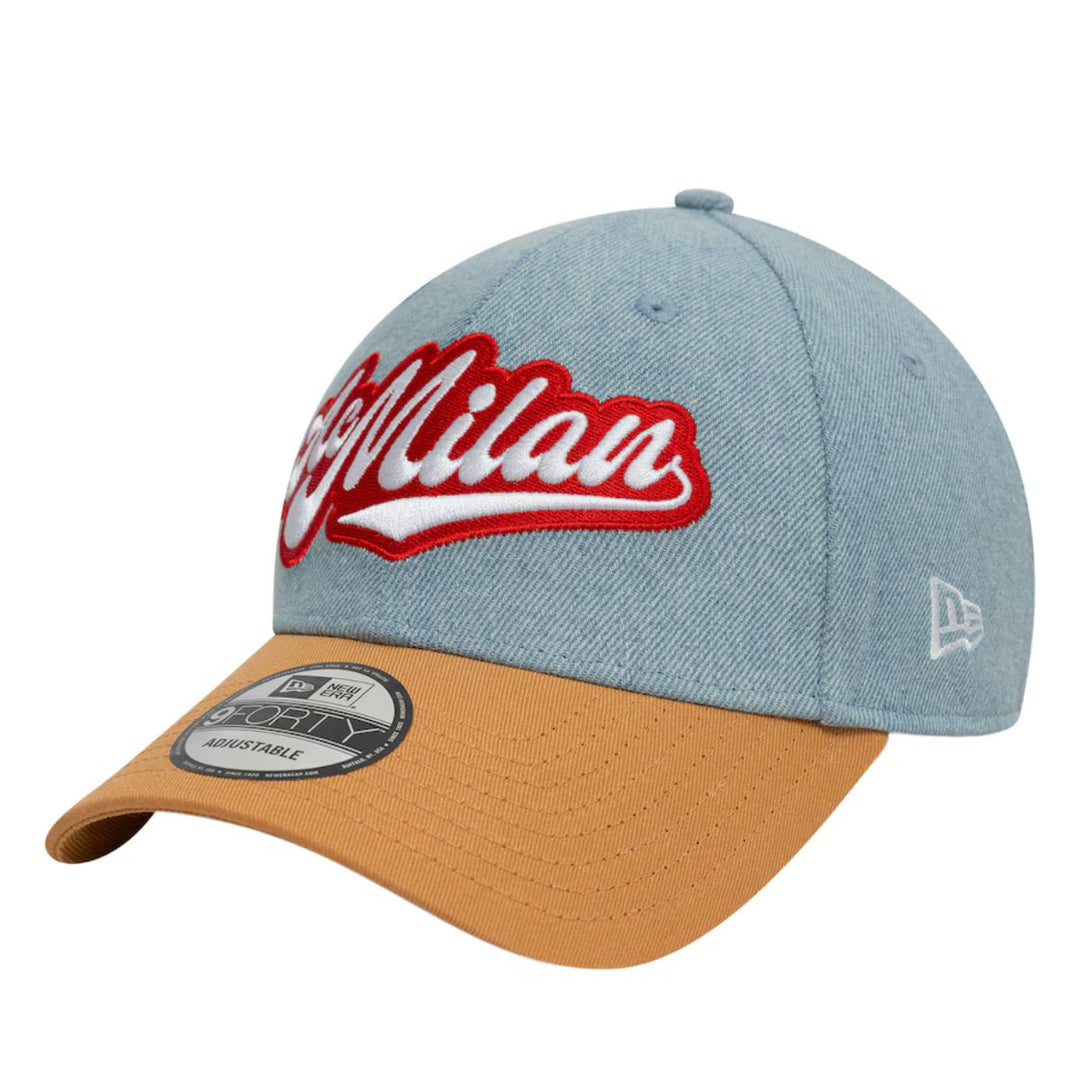 2025 AC Milan Denim 9Forty Adult Cap - Denim