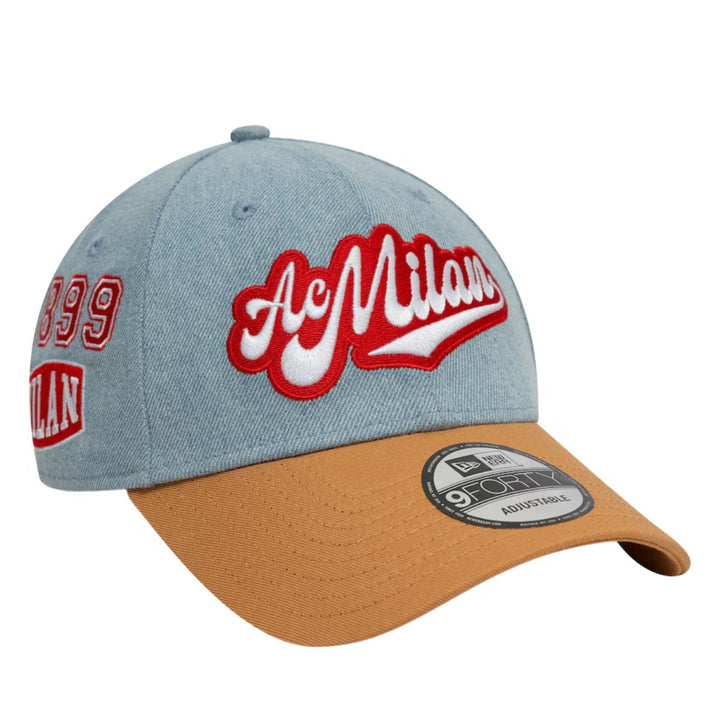 2025 AC Milan Denim 9Forty Adult Cap - Denim