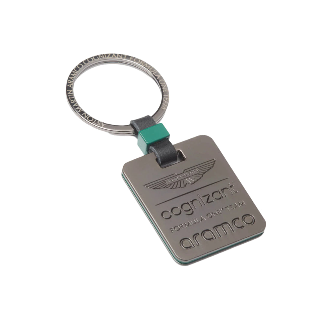 Aston Martin Cognizant Aramco F1™ Team Square Keyring - Grey