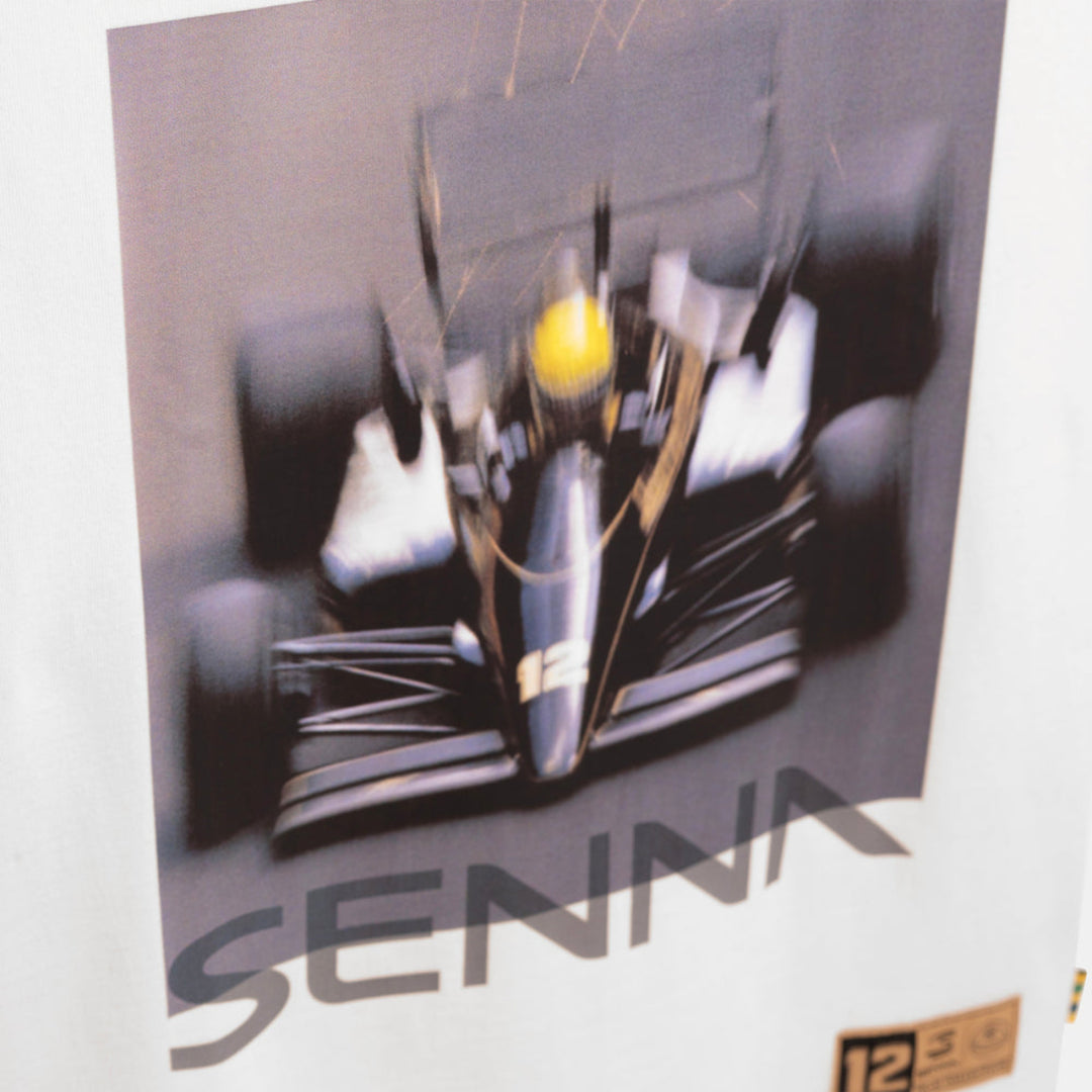 Ayrton Senna x Team Lotus Graphic T-Shirt - Beige