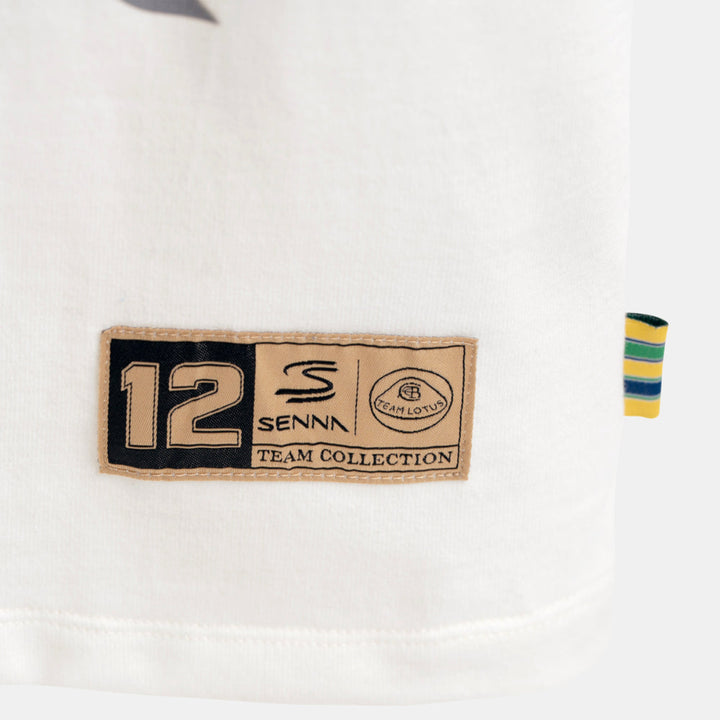 Ayrton Senna x Team Lotus Graphic T-Shirt - Beige